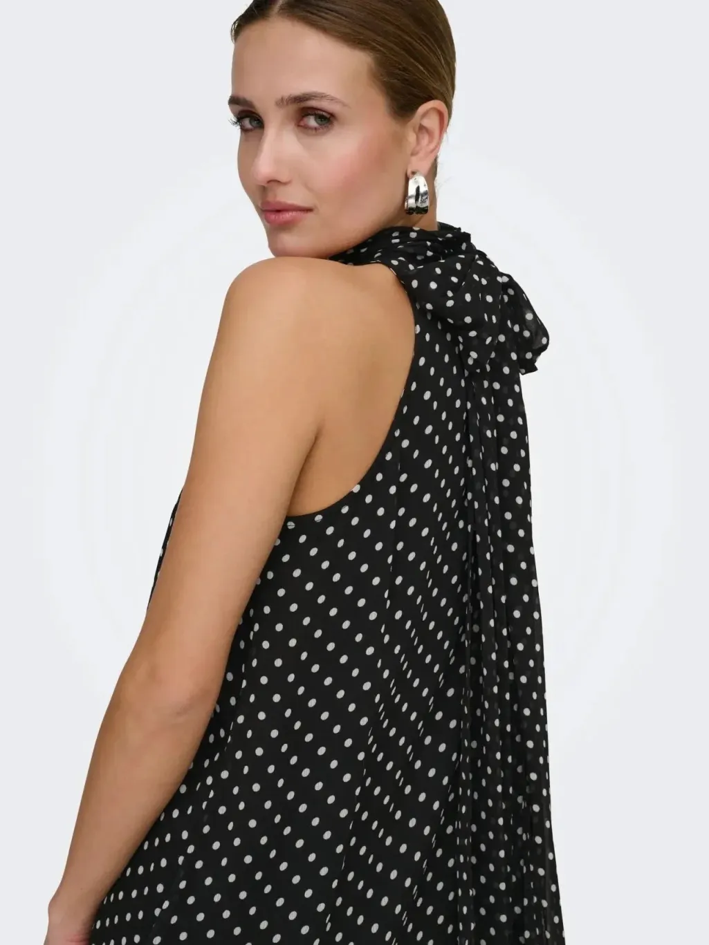 Jdypolka S/L Halterneck Midi Dress