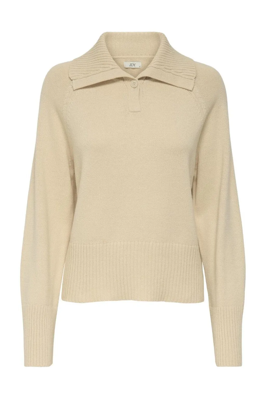 Jdytriss L/S Button Collar Pullover Knt