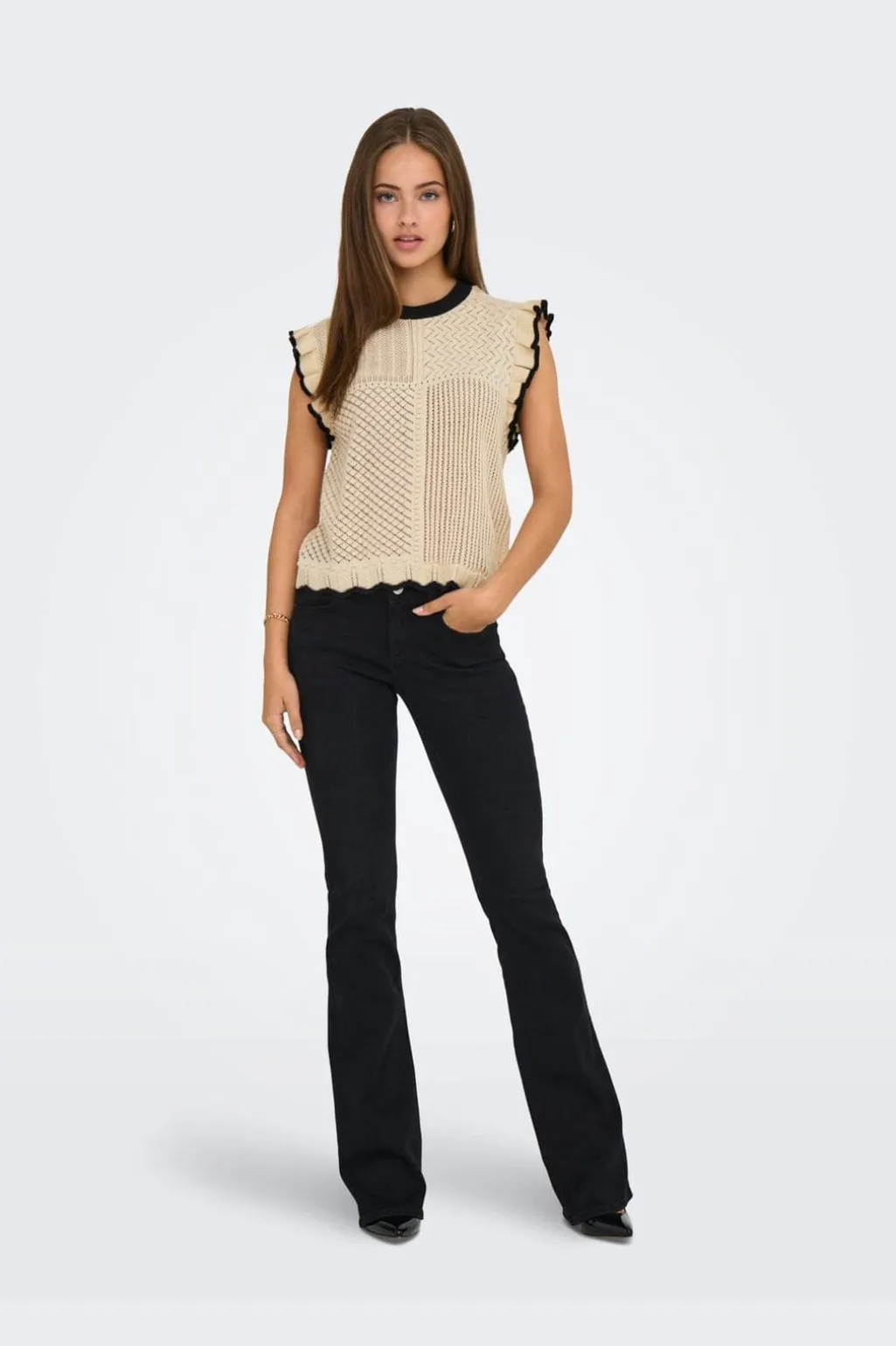 Jdyviolet S/L Frill Pullover Knt