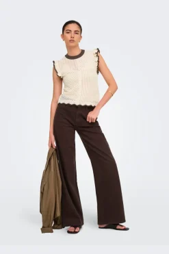 Jdyviolet S/L Frill Pullover Knt