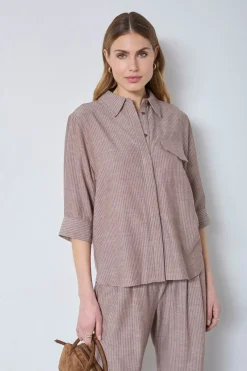 Jihocc Stripe Ss Shirt 45136
