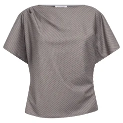 Jovecc Check Pleat Blouse 500146