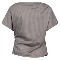 Jovecc Check Pleat Blouse 500146