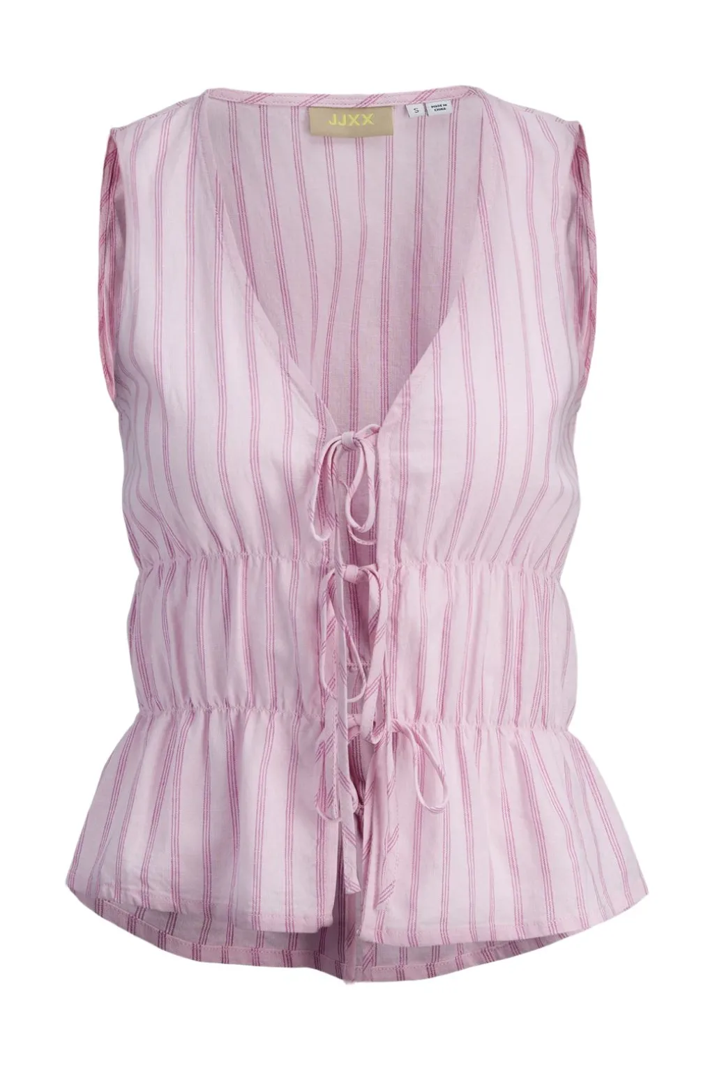 Jxalmira Linen Blend Tie Sl Top Ln
