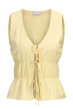 Jxalmira Linen Blend Tie Sl Top Ln