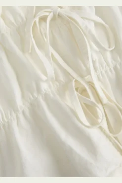 Jxalmira Linen Blend Tie Sl Top Ln