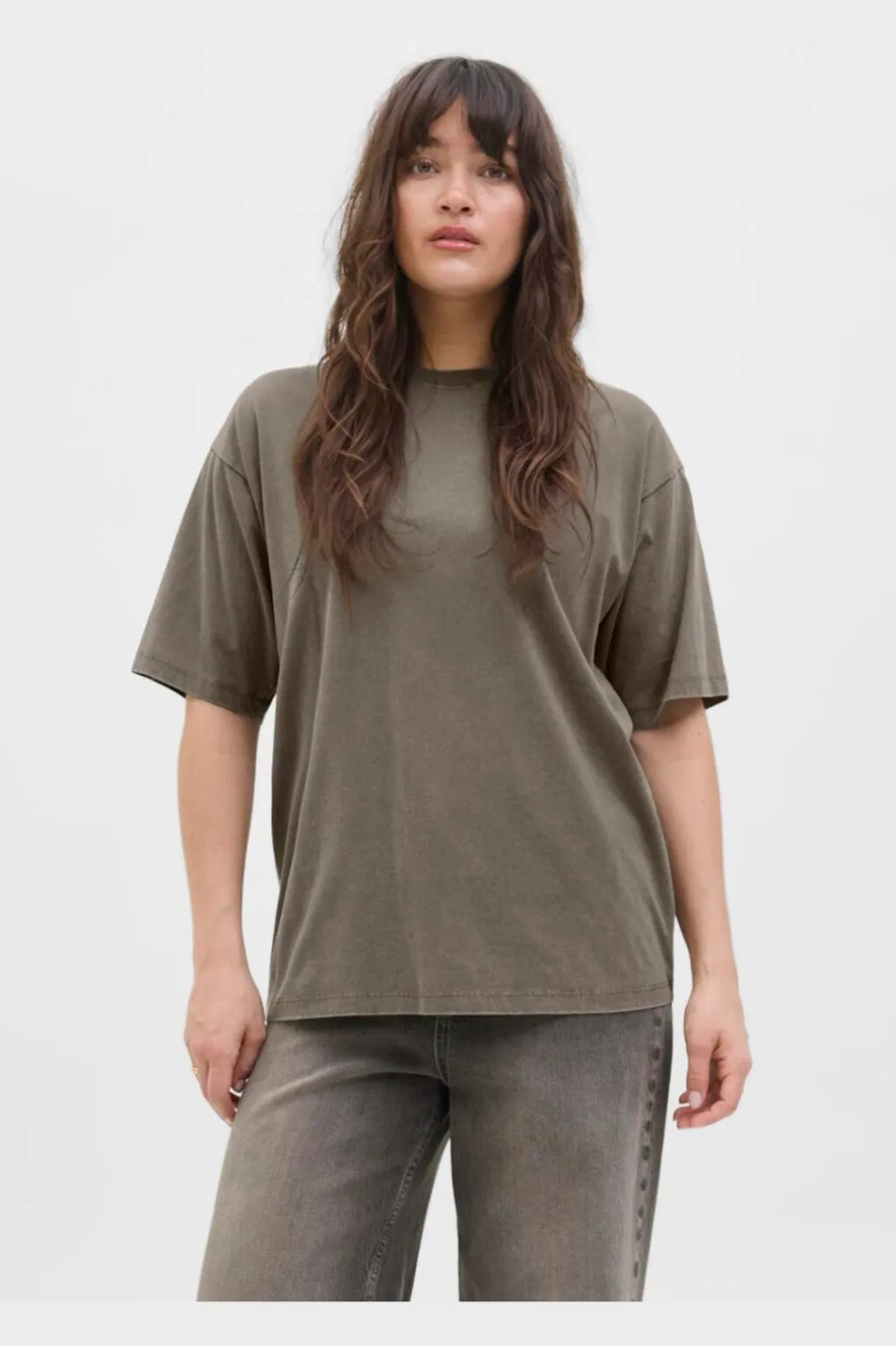 Jxandrea Wash Loose Ss Tee Sn