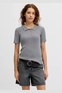 Jxhadley Tight Ss Polo Knit