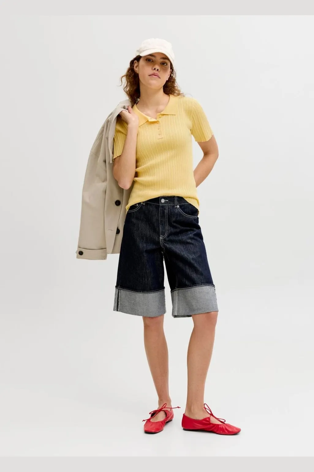 Jxhadley Tight Ss Polo Knit
