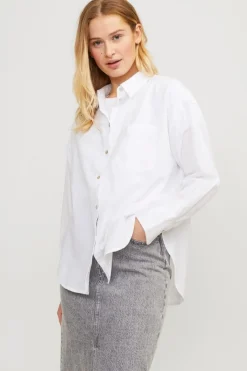 Jxjamie Ls Rlx Linen Blend Shirt Sn
