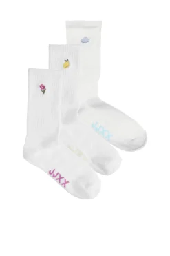 Jxreese Embroidery Sock 3-Pack Acc
