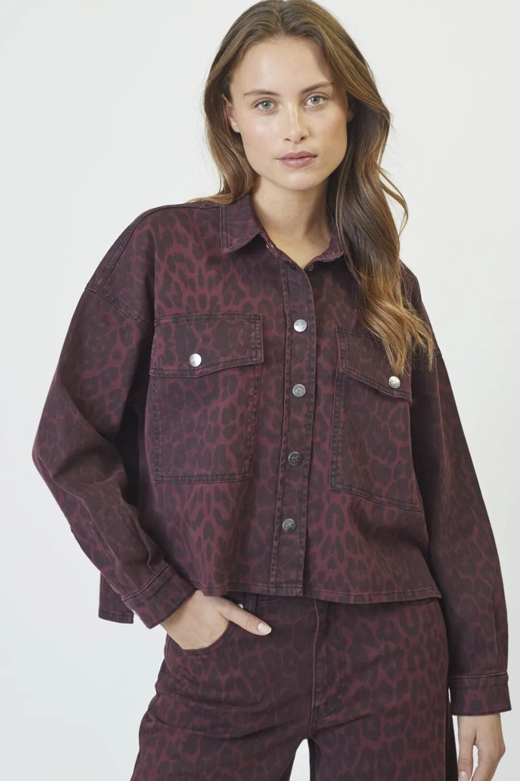 Leocc Denim Crop Shirt 35931