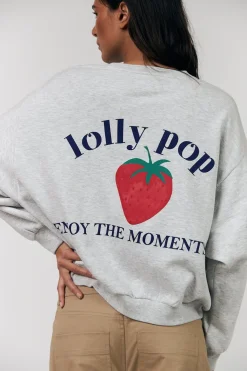 Llsydneyll Strawberry Sweatshirt Ls 26124-1080