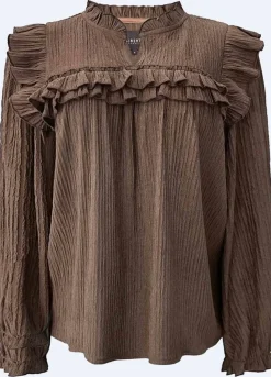 Ltanni Ls Frill Blouse 22348