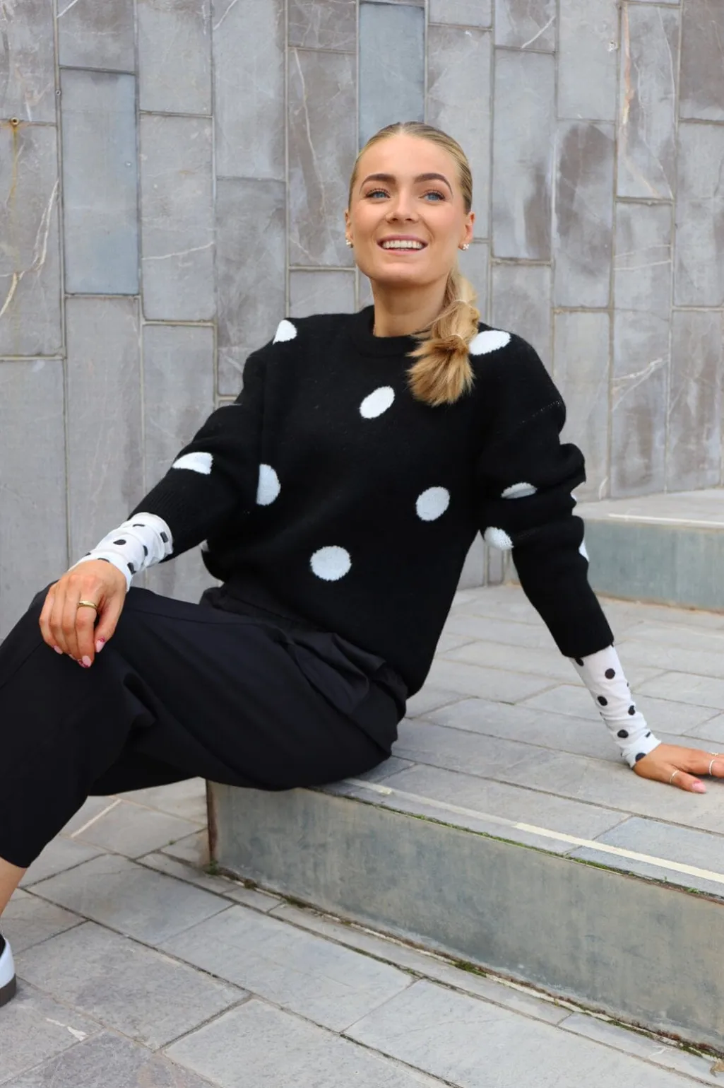 Ltfro Dot Pullover 22344