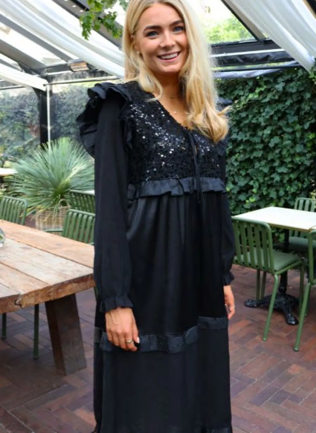 Ltnor Ls Frill Dress 22266