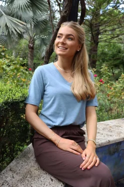 Ltulla Ss Vneck Tshirt 21675