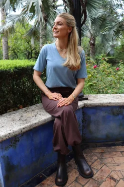 Ltulla Ss Vneck Tshirt 21675