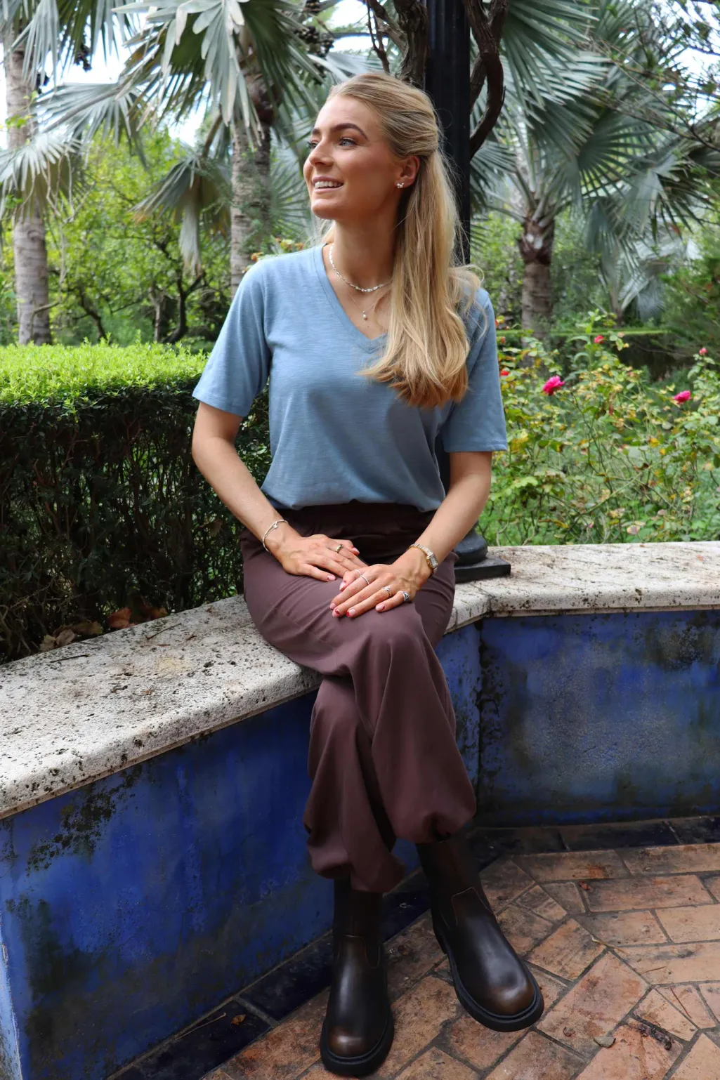 Ltulla Ss Vneck Tshirt 21675