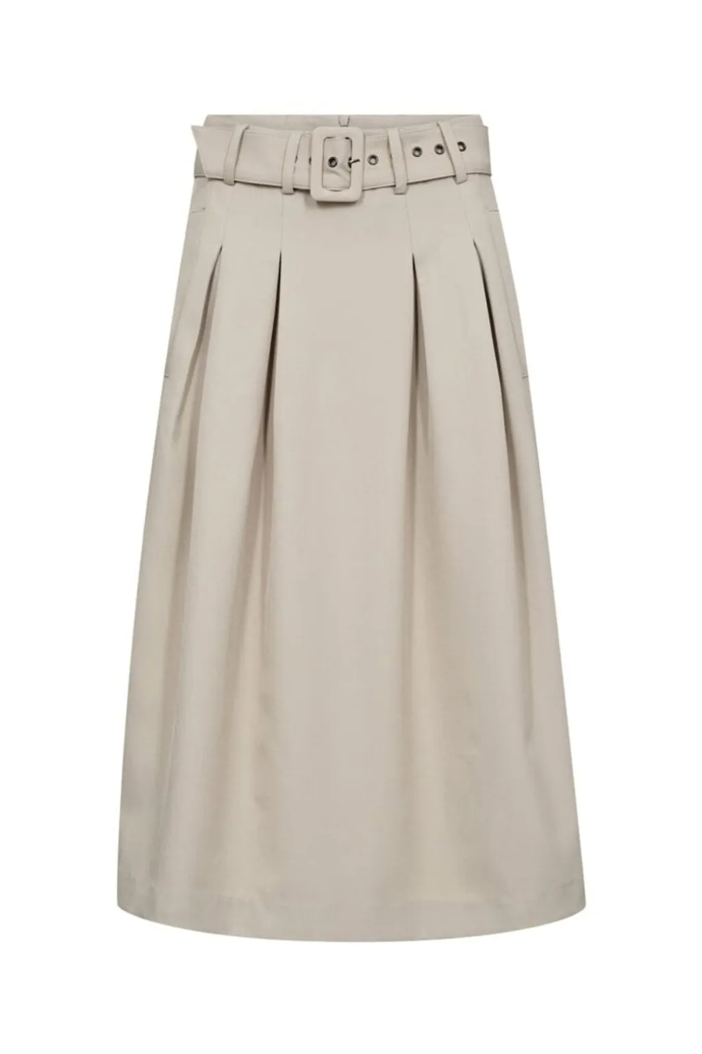 Lunacc Belt Midi Pleat Skirt 44003