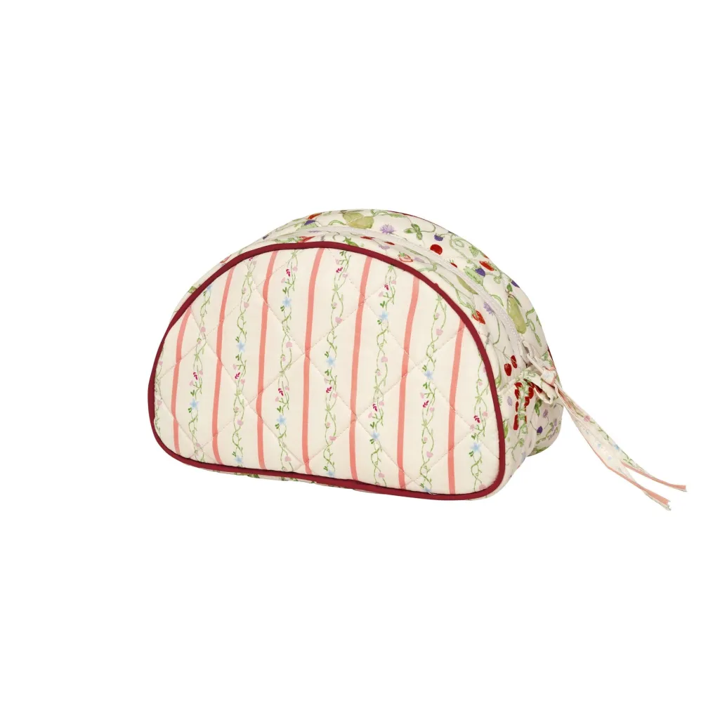 Msmakeup Bag Medium Summer Stripes Peach