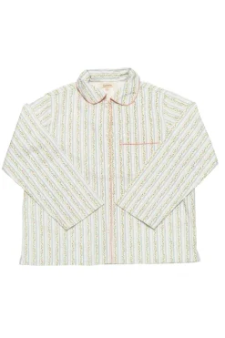 Msmoe Shirt Summer Stripe Blue