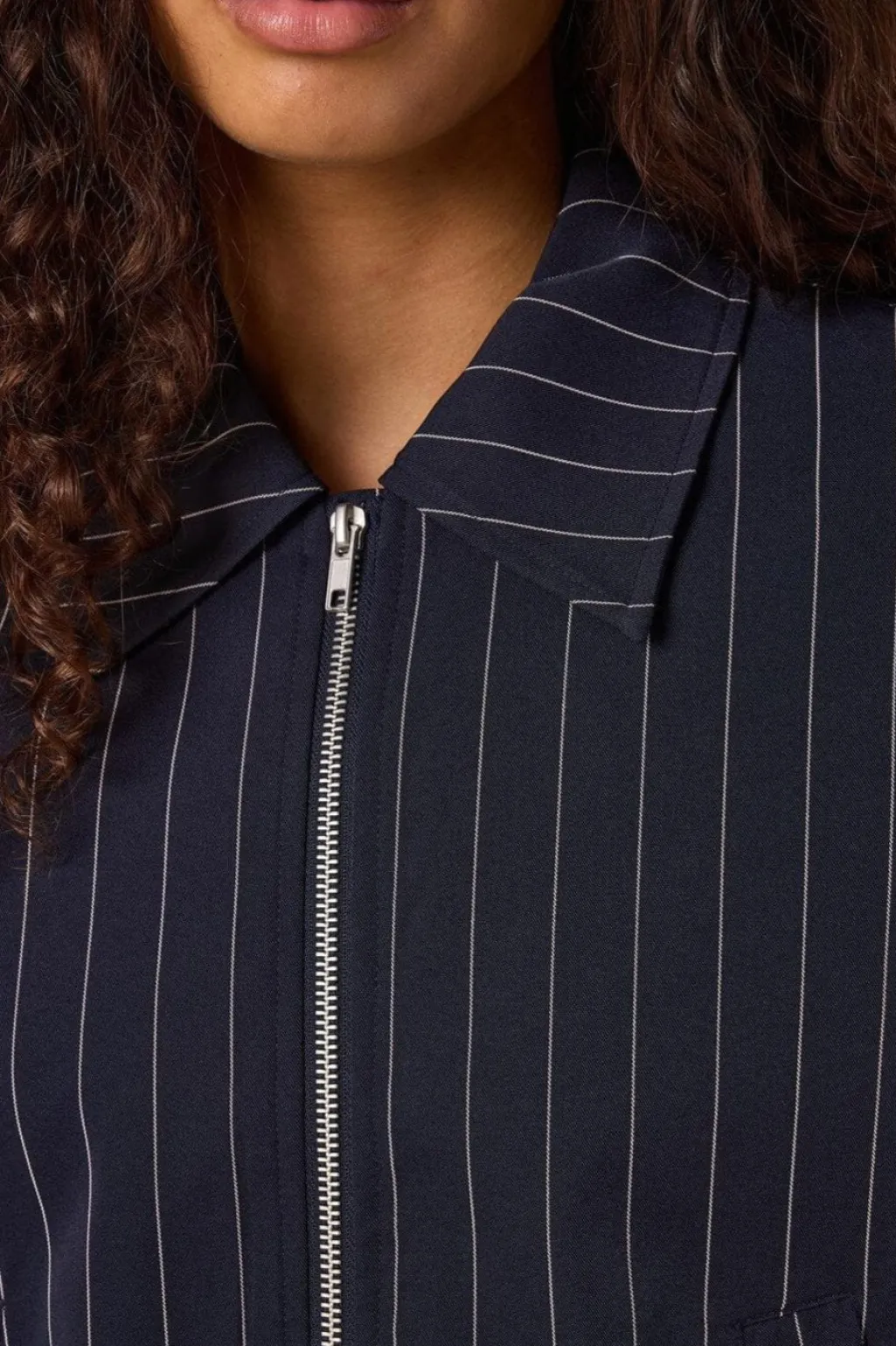 Nmella L/S Pinstripe Jacket Fwd