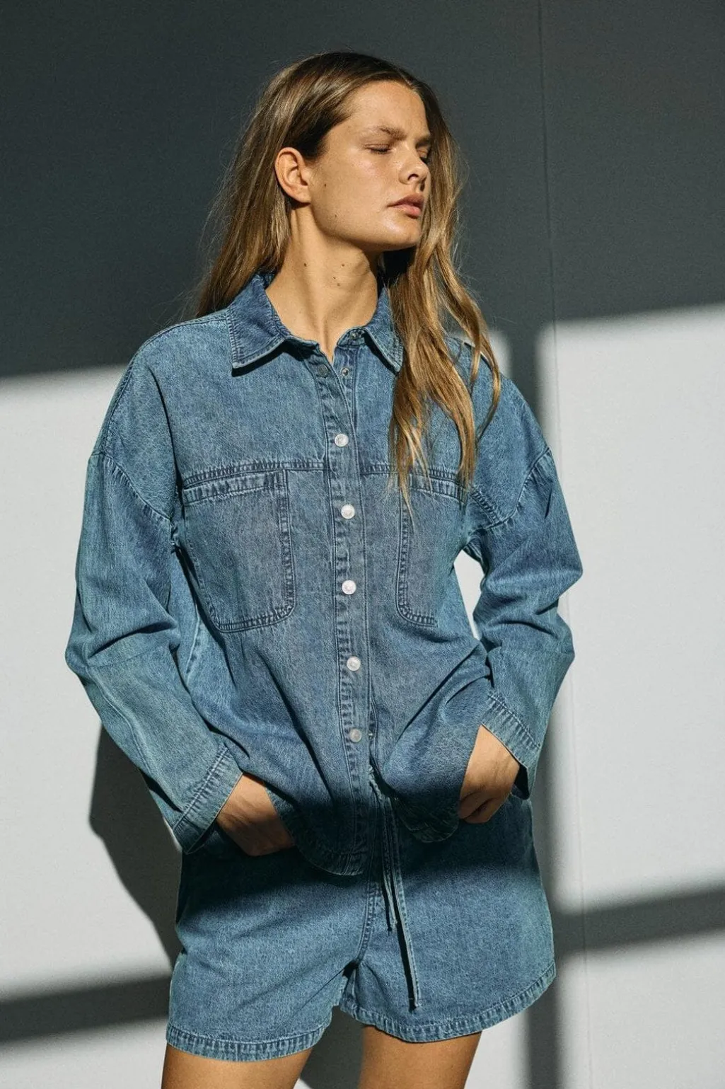 Nmenza L/S Oversize Shirt Mg004Mb