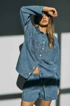 Nmenza L/S Oversize Shirt Mg004Mb