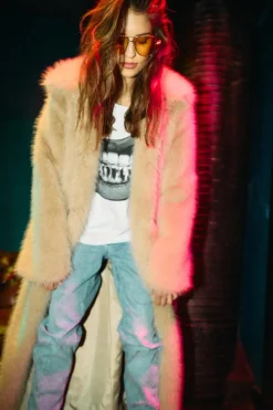 Nmevie Fur X-Long Coat