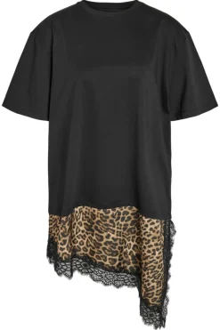 Nmfilla S/S Oversize Satin T-Shirt