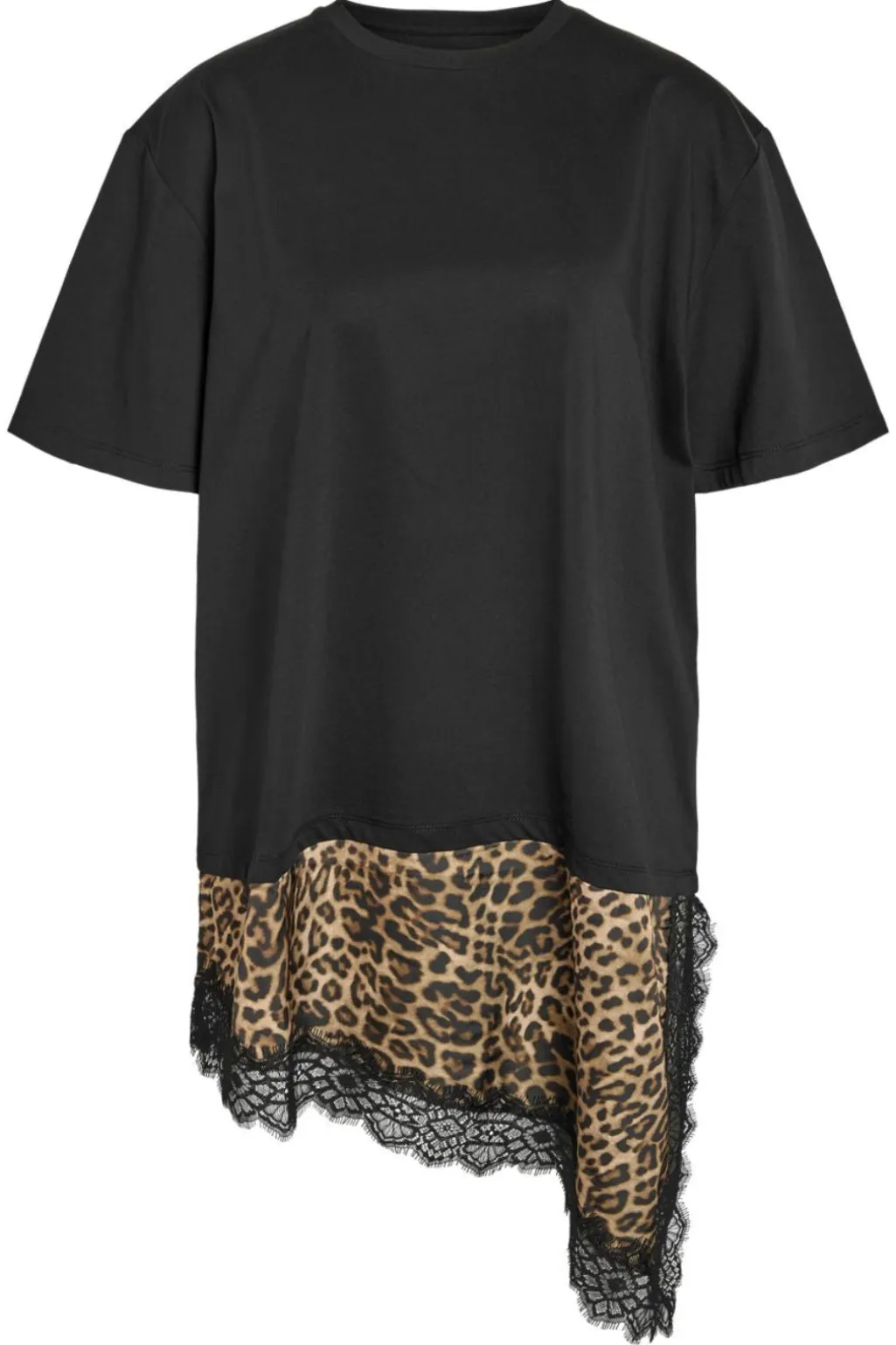 Nmfilla S/S Oversize Satin T-Shirt