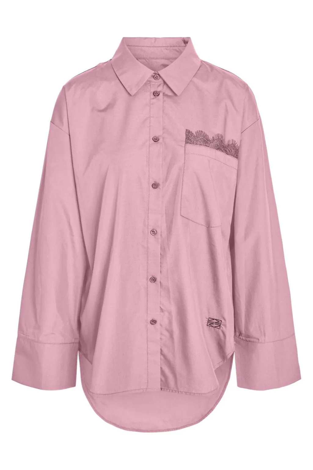 Nmfrida L/S Button Lace Shirt Tnt/17