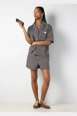Nmfrida 2/4 Stripe Button Shirt