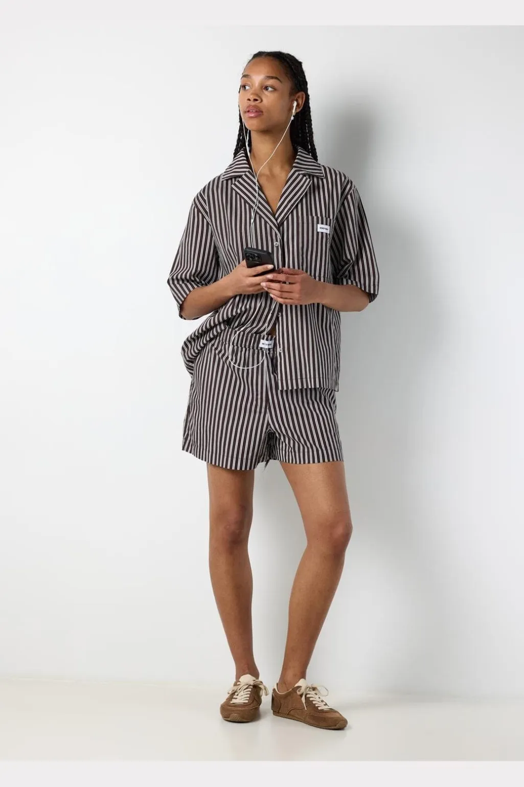Nmfrida Stripe Shorts