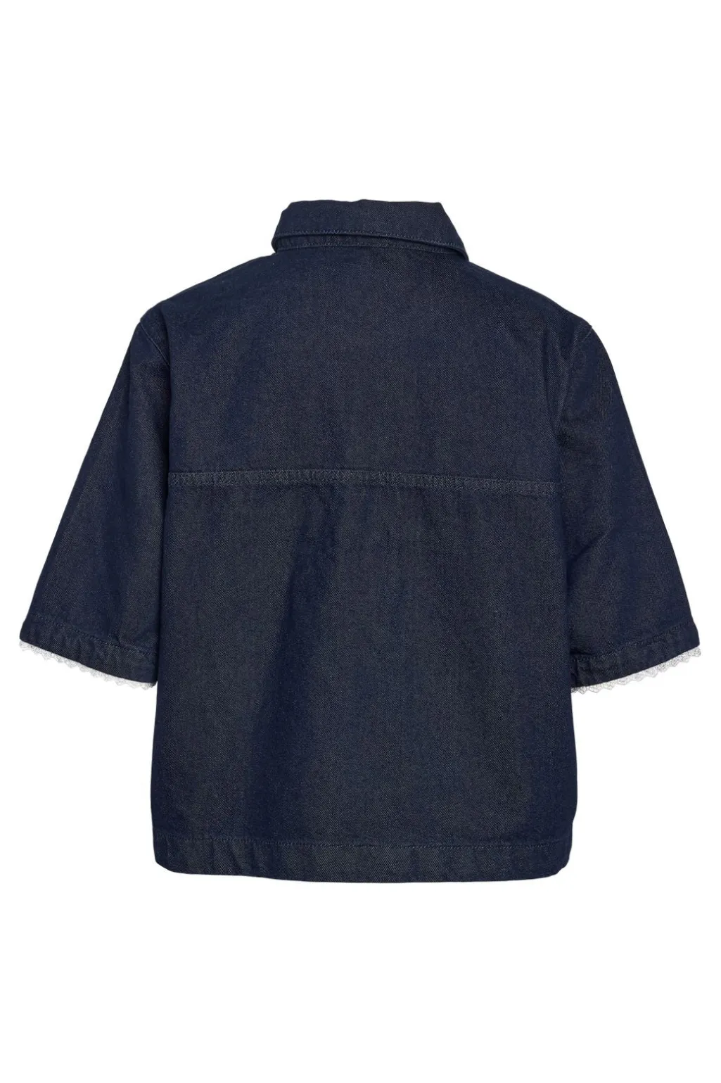 Nmindie 2/4 Denim Lace Shirt Db