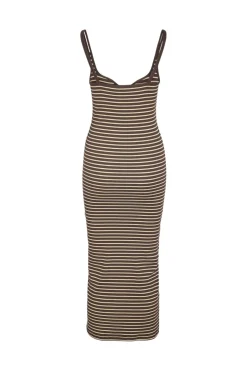 Nmjudy S/L Striped Midi Dress