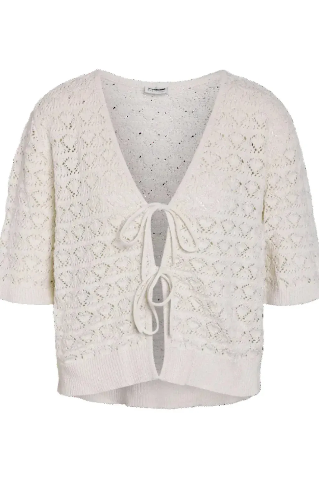 Nmlaika S/S Tie Knit Top Fwd