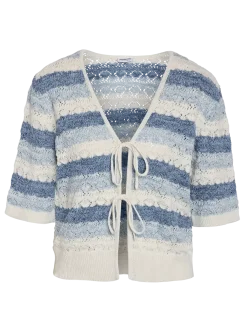 Nmlaika S/S Tie Knit Top Fwd