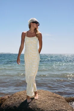 Nmlouise Mesh Flock Long Dress Fwd