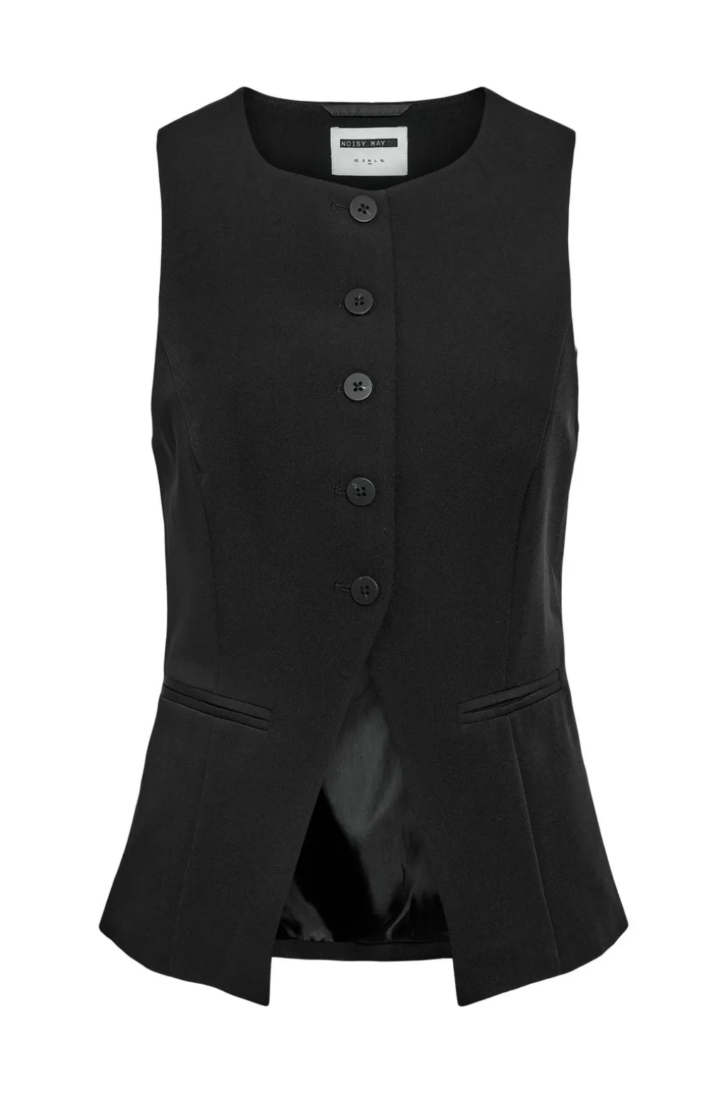 Nmmaile S/L O-Neck Waistcoat Fwd