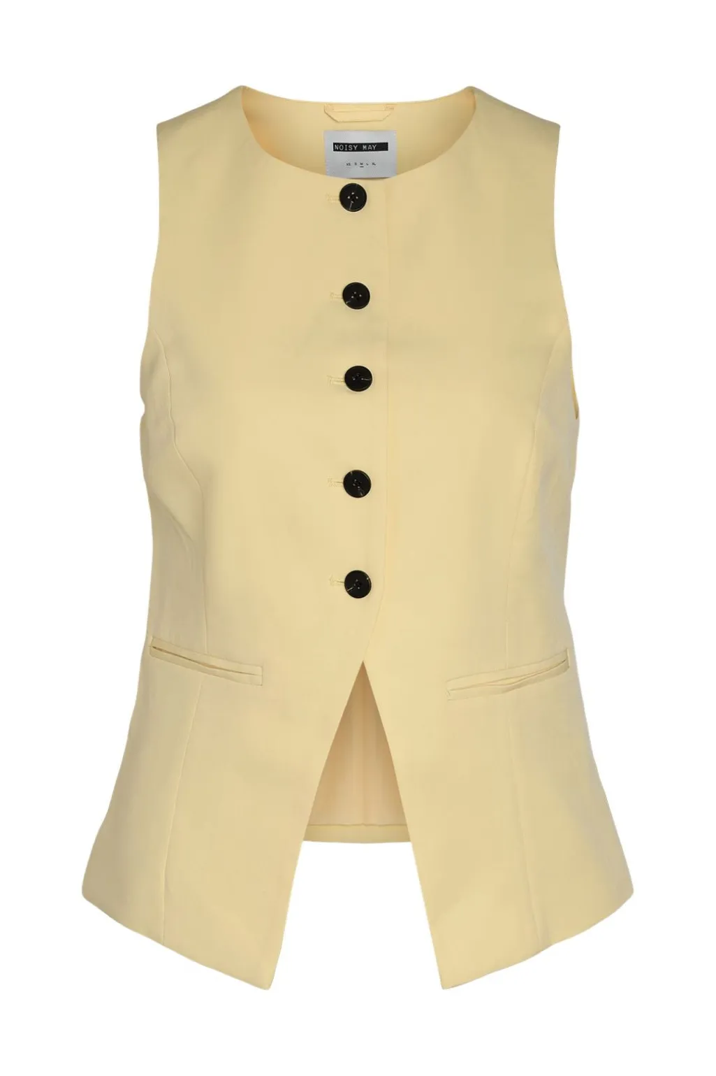Nmmaile S/L O-Neck Waistcoat Fwd