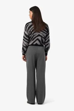 Nmmiel Nw Pinstripe Wide Pants Fwd