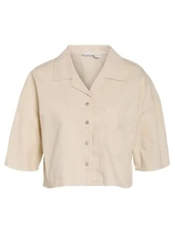 Nmoregon 2/4 Crop Denim Shirt Color
