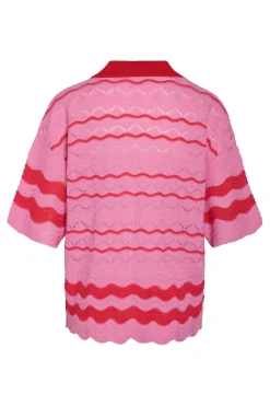 Nmsadie S/S Polo Knit Cardigan