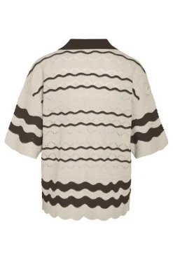 Nmsadie S/S Polo Knit Cardigan
