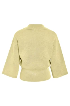 Nmshyla 3/4 Sleeve Knit Polo Cardigan
