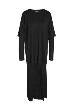 Nmtika L/S Lace Insert Long Dress Tnt/17