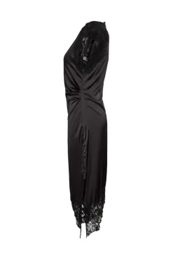 Nmwren S/S Satin Lace Long Dress