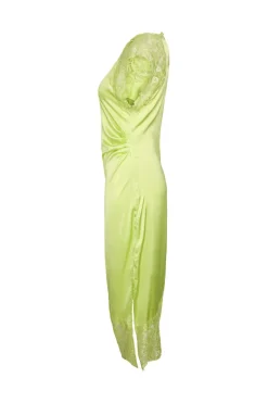 Nmwren S/S Satin Lace Long Dress